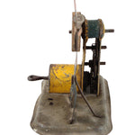 Vintage wall-mounted phonograph on a white background