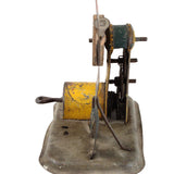 Vintage wall-mounted phonograph on a white background