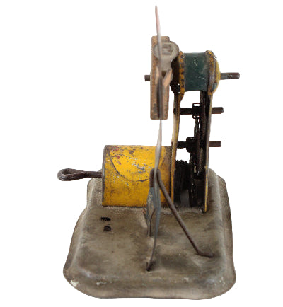 Vintage wall-mounted phonograph on a white background