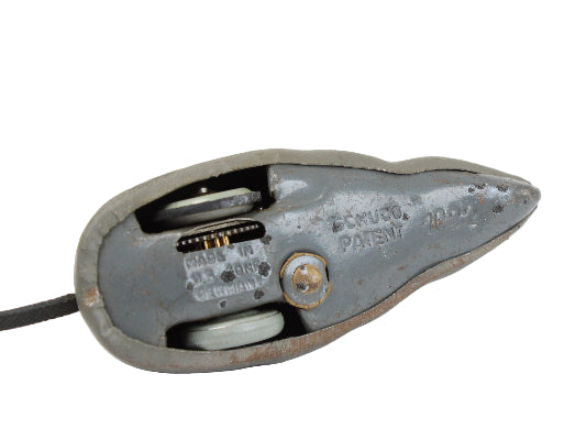 Vintage computer mouse on a white background