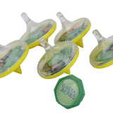 Set of Green Acres branded plastic items on a white background