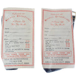 Replacement and Service Certificate for a watch, with red text and a white background.