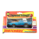 Matchbox Speed Kings Baddelero toy car in packaging on a white background