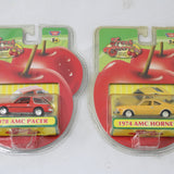 2 - Fresh Cherries Die Cast Metal Replicas - 1974 AMC Hornet & 1978 AMC Pacer (NIB)