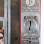 Coin-operated machine lock with metal plate and coin slot