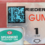 1937 Mills Automatic Penny Tab Gum Wall Mounted Vending Machine (No Key)