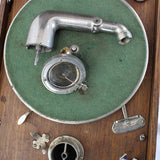 Antique Cicilian Portable Hand Crank Photograph in Oak Case (Not Working)