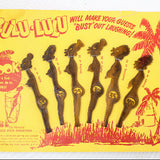 Vintage Zulu-Lulu Swizzle Sticks on Original Retail Card