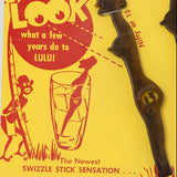 Vintage Zulu-Lulu Swizzle Sticks on Original Retail Card