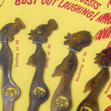 Vintage Zulu-Lulu Swizzle Sticks on Original Retail Card