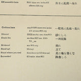 Text document on a beige background with Japanese characters and English text.