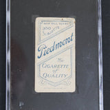 Vintage Tiedmont cigarette pack label on a black background with Sportscard Marvels, LLC branding.