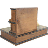 Rare Antique Piano Automation Hand Crank Music Box with Two Dancers