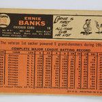 Baseball card with player statistics and branding on a white background