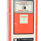 Early 1960s Sinclair “Dino Supreme” Gasoline Pump Transistor Radio w/ Case, Headphones & Original Box (Not Working)