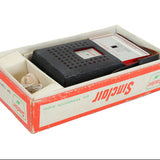 Early 1960s Sinclair “Dino Supreme” Gasoline Pump Transistor Radio w/ Case, Headphones & Original Box (Not Working)