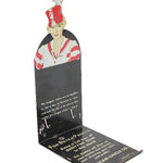 Vintage American Chicle Company product with a woman's face and text on a white background