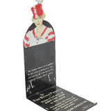 Vintage American Chicle Company product with a woman's face and text on a white background