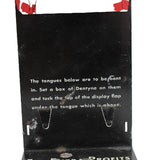 1930's Dentyne Majorette Metal Die-Cut Countertop Display