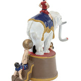 Replica Cast Iron Elephant & Three Clowns Mechanical Bank