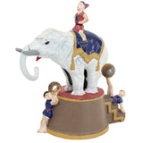 Replica Cast Iron Elephant & Three Clowns Mechanical Bank