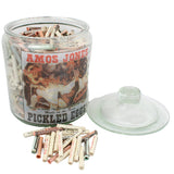Several Hundred Assorted Genco Fortune Teller Vending Machine Horoscope Scrolls In Glass Jar