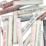 Several Hundred Assorted Genco Fortune Teller Vending Machine Horoscope Scrolls In Glass Jar