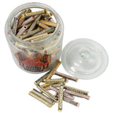 150+ Assorted Genco Fortune Teller Vending Machine Scrolls in Glass Jar