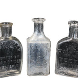 10 - Various Antique Clear Glass Drug Store Apothecary Bottles