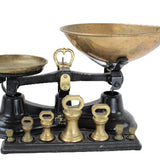 Vintage English Salter No. 56 Scale with Brass Weights (All Metal Construction)