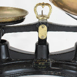 Vintage English Salter No. 56 Scale with Brass Weights (All Metal Construction)