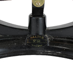 Black metal scale with 'Salter' branding on a white background