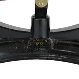 Black metal scale with 'Salter' branding on a white background