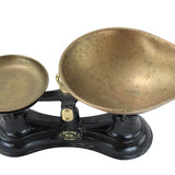 Vintage English Salter No. 56 Scale with Brass Weights (All Metal Construction)