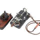 Vintage telegraph machine on a white background