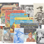 Collection of vintage books featuring Roy Rogers and Dale Evans on a white background