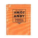 Book cover with orange background and black text about Amos 'n' Andy and Correll & Gosden