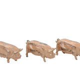 Lot of Vintage Metal Animal Figures - 10 Hogs, Pigs & Piglets & 3 Dogs