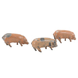 Lot of Vintage Metal Animal Figures - 10 Hogs, Pigs & Piglets & 3 Dogs