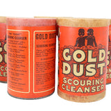 6 - Unopened 1930's - Early 1940's 14 Oz Gold Dust Scouring Cleanser Cans