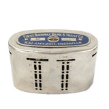 4 - Antique Automatic Recording Metal Oval Traveling Branch Banks