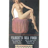 September 1947 Filbert's Seafood Naked Calendar Poster