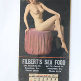 September 1947 Filbert's Seafood Naked Calendar Poster