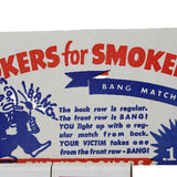 1950's Retail Hang Card Of 12 Jokers from Smokers Bang Matches