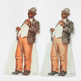 7 - Rare Amos 'N' Andy Pepsodent Cardboard Advertising Cut-Out Figures from 1930 & 1931