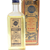 Antique Medicine Bottle of Great Seal Camphorated Oil with Box