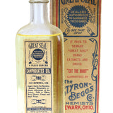 Antique Medicine Bottle of Great Seal Camphorated Oil with Box