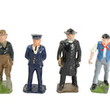 10 - Britain Manufactured Lead Civilian Painted Figures & Park Bench
