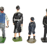 10 - Britain Manufactured Lead Civilian Painted Figures & Park Bench