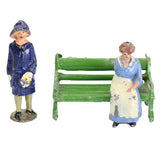 10 - Britain Manufactured Lead Civilian Painted Figures & Park Bench